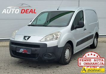 Anonse PEUGEOT PARTNER, 2011r., 1.560cm<sup>3</sup>, 90KM, diesel, 296.000km, srebrny, furgon blaszak, abs, kontrola trakcji (asr), regulacja wysokosci fotela