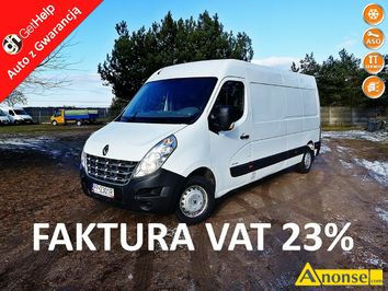 Anonse RENAULT MASTER, 2013r., 2.300cm<sup>3</sup>, 150KM, diesel, 239.000km, biay, furgon blaszak, abs, kontrola trakcji (asr), regulacja wysokosci fotela,