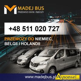 Anonse TRANSPORT, osobowy, na terenie zagranicy, na terenie Polski, fv, klimatyzacja, kompleksowo, Firma Madej Bus oferuje przewozy międzynarodowe