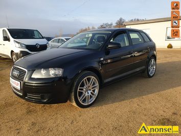 Anonse AUDI A3, 2008r., 2.000cm<sup>3</sup>, 140KM, diesel, hatchback, 224.000km, czarny, metalik, abs, kontrola trakcji (asr), dzielona tylna kanapa, kierown