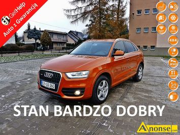 Anonse AUDI Q3, 2011r., 2.000cm<sup>3</sup>, 170KM, benzyna, hatchback, 105.000km, czarny, pera, abs, kontrola trakcji (asr), regulacja wysokosci fotela, dzi