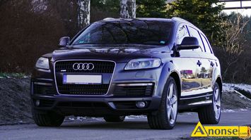Anonse AUDI Q7, 2007r., 3.000cm<sup>3</sup>, 240KM, diesel, 594.000km, czarny, pera, abs, kontrola trakcji (asr), regulacja wysokosci fotela, dzielona tylna