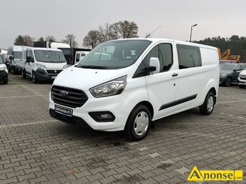 Anonse FORD Transit Custom, 2022r., 2.000cm<sup>3</sup>, 130KM, diesel, 1km, biay, inne, abs, kontrola trakcji (asr), regulacja wysokosci fotela, welurowa ta