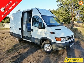 Anonse IVECO Daily 35C14, 2000r., 2.800cm<sup>3</sup>, 130KM, diesel, 463.000km, biay, furgon blaszak, abs, kontrola trakcji (asr), welurowa tapicerka, immob