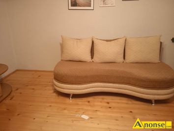Anonse KANAPA, kolor brz, Kanapa rozkladana 3 duze poduchy wymiary 100/200 po rozoeniu 150/200, stan bardzo dobry, c.850z. BARTODZIEJE 512-72