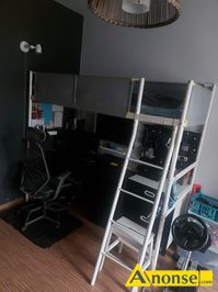 Anonse ӯKO, kolor biay, uywane, modzieowe, metalowe, z materacem, ko na antresoli, uywane 1,5 roku, w stanie bardzo dobrym, posiada mikk