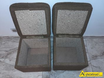 Anonse PUFY, kolor be, 2 sztuki, uywane w dobrym stanie, odbir osobisty w Radomiu, wymiary 36 na 36 na 35 cm, stan bardzo dobry, c.70z. RADOM t