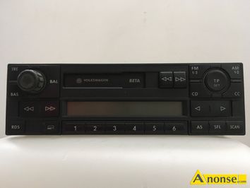 Anonse RADIO SAMOCHODOWE, VW BETA, orygina vw beta z codem, panel, stan bardzo dobry, c.160z. ZWOLE