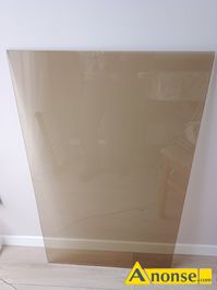 Anonse SZKO ANTISOL, Formatka szka antisol o zabarwieniu brzowym wym 97cm x60 cm gr.6mm. Szko o charakterze dekoracyjnym, stan idealny, c.95z.
