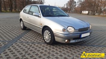 Anonse TOYOTA COROLLA, 1990r.,/VIII, 1.587cm<sup>3</sup>, 107KM, 16V, benzyna, hatchback, 247.500, srebrny, metalik, Rok 1997 1.6 benzyna 79 KW z Automatyczn