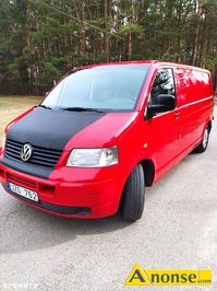 Anonse VW TRANSPORTER, 2009r., 2.893cm<sup>3</sup>, 105KM, 216.000km, czerwony, furgon blaszany, poduszki powietrzne, 2xPP, elektryczne szyby przd (2xES), Au