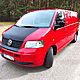 VW TRANSPORTER, 2009r., 2.893cm<sup>3</sup>, 105KM, 216.000km, czerwony, furgon blaszany, poduszki powietrzne, 2xPP, elektryczne szyby przd (2xES), Au