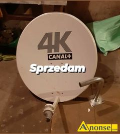 Anonse ANTENA SATELITARNA, CANAL PLUS, Sprzedam anten satelitarn Canal Plus rednica 82cm + uchwyt montaowy +odbiornik kanaw, stan dobry, c.10