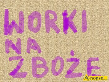 Anonse ALE, Worki, Sprzedam worki na zboe=nowe. Mam tez po jednym uzyciu_-rozne kolory=bialy.niebieski.zty.zielony.50 kg i 40kg. Mam tez wieksze