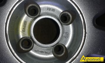Anonse FELGI, Sprzedam kpl. orginalnych felg aluminiowych RONAL VW z oponami 6Jx15H2 4x100 ET -38 ortwr centrujcy 57mm (nr vw 6KO 601025 AB) Opon