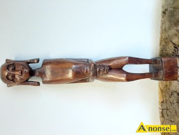 Anonse FIGURKA DREWNIANA, motyw afrykaski jak na zdjciach, stan bardzo dobry, c.90z. WIERZCHOWISKA DRUGIE