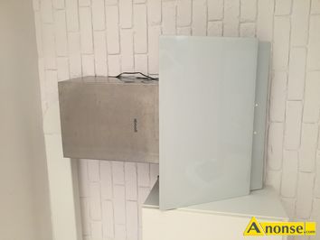 Anonse OKAP, GORENJE, uywany, kominowy, Okap w kolorze biaym - szko, szeroko - 60 cm, wyposaony w wymienny filtr. Rodzaj montau: przycienny