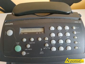 Anonse PHILIPS HFC-141, Witam. Sprzedam telefon-fax (papier termiczny) stacjonarny Philips model HFC-141. Stan bardzo dobry, telefon mao uywany.,