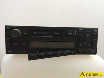 Anonse RADIO SAMOCHODOWE, VW BETA, orygina vw beta z codem, panel, stan bardzo dobry, c.160z. ZWOLE