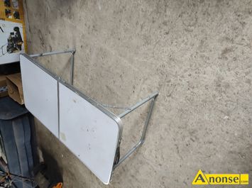 Anonse STOLIK, stolik rozkladany aluminiowy na gril lub dziake regulowana wysoko wymiary po rozoeniu 12060cm dobry stan cena 95z, stan dobry,