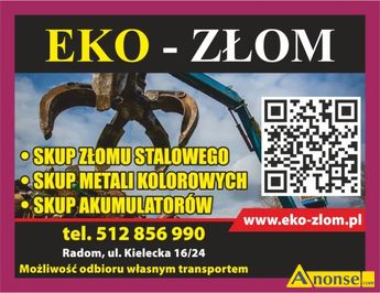 Anonse ZAKUPI: zom, metalowy, Skup zomu brzu, miedzi, aluminium, mosidzu, chodnice, oowiu, wiry metali kolorowych, zom stalowy, zom eliw