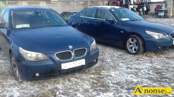 Anonse BMW E60, wszystkie czci do bmw e60; przody kompletne, drzwi, klapy, zderzaki, lusterka, tapicerki skrzane i materiaowe, wiartki, progi,