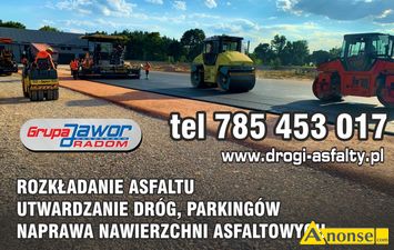 Anonse BUDOWA, Nasza oferta to przede wszystkim utwardzanie drg dojazdowych, budowa parkingw, podjazdw, przejazdw kolejowych, obiektw sportowy