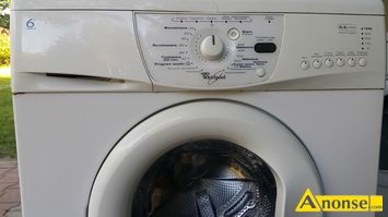 Anonse PRALKA, WHIRLPOOL, uywana, moliwo transportu, adowana z boku, wywietlacz elektroniczny, klasa energetyczna A+, sprawna 100% gwarancja