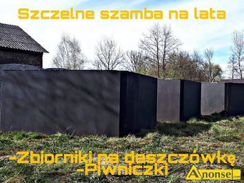 Anonse SZAMBA, zbiornik na cieki deszczwk szczelny na lata,atest i gwarancja, stan idealny, na gwarancji, c.3.300z. LUBLIN