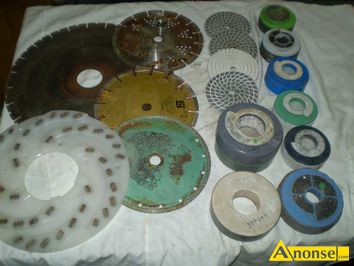 Anonse TARCZE DIAMENTOWE, Sprzedam Tarcze diamentowe do szlifowania, cicia marmuru i granitu Fi 400x60, Fi 350x108x15 plastikowa, Fi 230x22,23x2,6