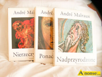 Anonse Album w 3 tomach Andre Malraux, Przemiana Bogów: Nierzeczywiste, Nadprzyrodzone, Ponadczasowe. Twarde okładki, dobry papier, kolorowe ilustr