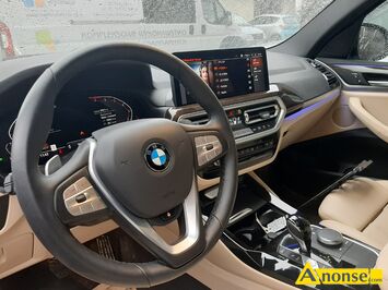 Anonse BMW X3, 2022r., 1.998cm<sup>3</sup>, 252KM, benzyna, 9.250km, biay, metalik, ABS, immobiliser, ASR, autoalarm, poduszki powietrzne, 6xPP, automatyczna