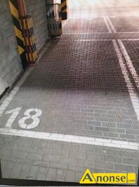 Anonse MIEJSCE PARKINGOWE 11.27m<sup>2</sup>, strzeone, WGLIN POUDNIOWY, Miejsce parkingowe w hali garaowej ( kondygnacja -1 ), zamykanej na pilota. Wymia