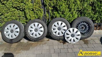 Anonse OPEL ASTRA, Cae koa Opel - komplet 4 sz - felgi stalowe 15 cali (rozstaw otworw 5x105) z czujnikami cinienia, opony letnie Continental