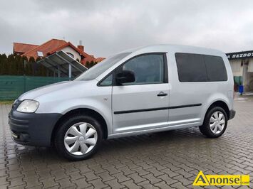 Anonse VW CADDY, 2010r., 1.900cm<sup>3</sup>, 75KM, turbo diesel, 390.000km, srebrny, furgon przeszklony, immobiliser, ABS, regulacja wiate, elektryczne szy