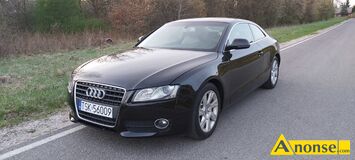 Anonse AUDI A5, 2009r., 2.000cm<sup>3</sup>, 170KM, diesel, coupe, 164.500km, czarny, metalik, ABS, immobiliser, ASR, autoalarm, poduszki powietrzne, 6xPP, sy