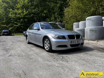 Anonse BMW 320, 2007r., 20cm<sup>3</sup>, 163KM, diesel, 195.000km, srebrny, elektryczne szyby przd, ty (4xES), Sprzedam BMW E90 320d, rocznik 2007. Auto po
