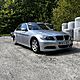 BMW 320, 2007r., 20cm<sup>3</sup>, 163KM, diesel, 195.000km, srebrny, elektryczne szyby przd, ty (4xES), Sprzedam BMW E90 320d, rocznik 2007. Auto po