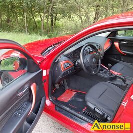 Anonse BMW SERIA 1, 2012r., 1.595cm<sup>3</sup>, 136KM, 16V, benzyna, hatchback, 189.336km, czerwony, metalik, poduszki powietrzne, 6xPP, liczba drzwi: 5 drzw