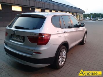 Anonse BMW X3, 2012r., 2.000cm<sup>3</sup>, 184KM, diesel, van, 280.000km, srebrny, pera, ABS, system kontroli trakcji, poduszki powietrzne, 8xPP, immobilise