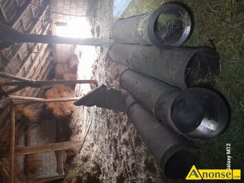 Anonse DMUCHAWA, sprzedam dmuchaw pionow z kompletem rur i kolan dugo 8,50 metra -40 cm rednica rury do przenoszenia siana, somy, zboa . St