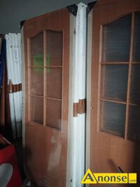 Anonse DRZWI, nowe, Sprzedam nowe pene i oszklone prawe i lewe, kolor olcha szer. 80cm. Sprzeda moe by na faktur. Cena za 1 sz 180 z., stan