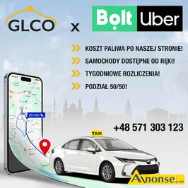 Anonse KIEROWCA, umowa zlecenie, zawiadczenie o niekaralnoci, prawo jazdy ka B, Poszukujemy kierowcw do wsppracy z platformami Bolt i Uber w