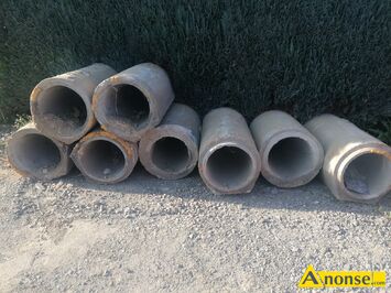 Anonse KRGI BETONOWE, Sprzedam krgi betonowe zbrojone 8 sztuk. Stan bardzo dobry - Dugo 100cm fi wewntrzne 40 cm fi zewntrzne 55 cm, c.80z