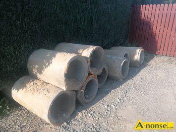 Anonse KRGI BETONOWE, Sprzedam krgi betonowe zbrojone 8 sztuk. Stan bardzo dobry - Dugo 100cm fi wewntrzne 40 cm fi zewntrzne 55 cm, c.70z.