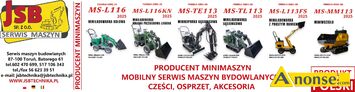 Anonse NAPRAWA, MOBILNY SERWIS MASZYN BUDOWLANYCH JSB Specjalizujemy si w naprawach i biecym utrzymaniu sprawnoci technicznej maszyn budowlanyc