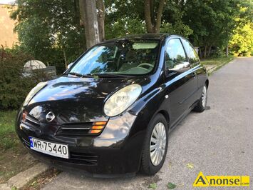 Anonse NISSAN MICRA, 2004r., 1,5cm<sup>3</sup>, 82KM, turbo diesel + intercooler, hatchback, 96.000km, czarny, metalik, ABS, poduszki powietrzne, 2xPP, elektr