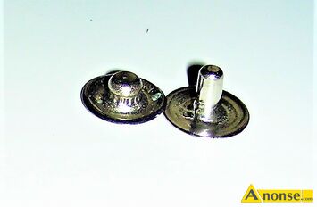 Anonse nity krawieckie red.10 mm, metalowe, 10x 3 mm i 10 x 6 mm, 1000 kmp za 40z, c.40z. LUBLIN