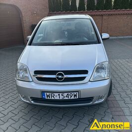 Anonse OPEL MERIVA, 2004r., 1.600cm<sup>3</sup>, 77KM, benzyna, 207.500km, srebrny, metalik, ABS, immobiliser, poduszki powietrzne, 4xPP, elektryczne szyby pr