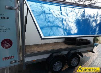 Anonse PRZYCZEPKA, Brenderup, samochodowa, Dwie osie. Z hamulcem wym. 300150180 rok prod.2022 dmc 2000 kg., stan bardzo dobry, c.10.900z. RADOM